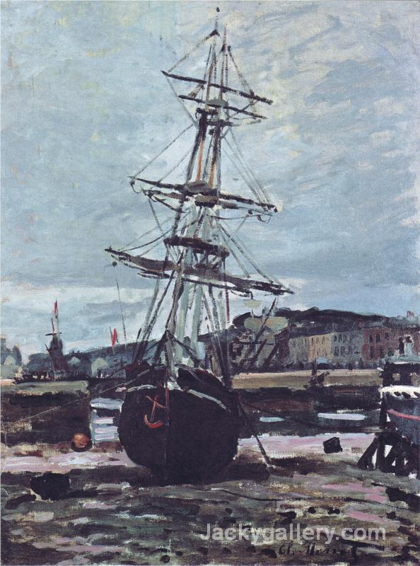 Gestrandetes Boot in Fecamp by Claude Monet paintings reproduction